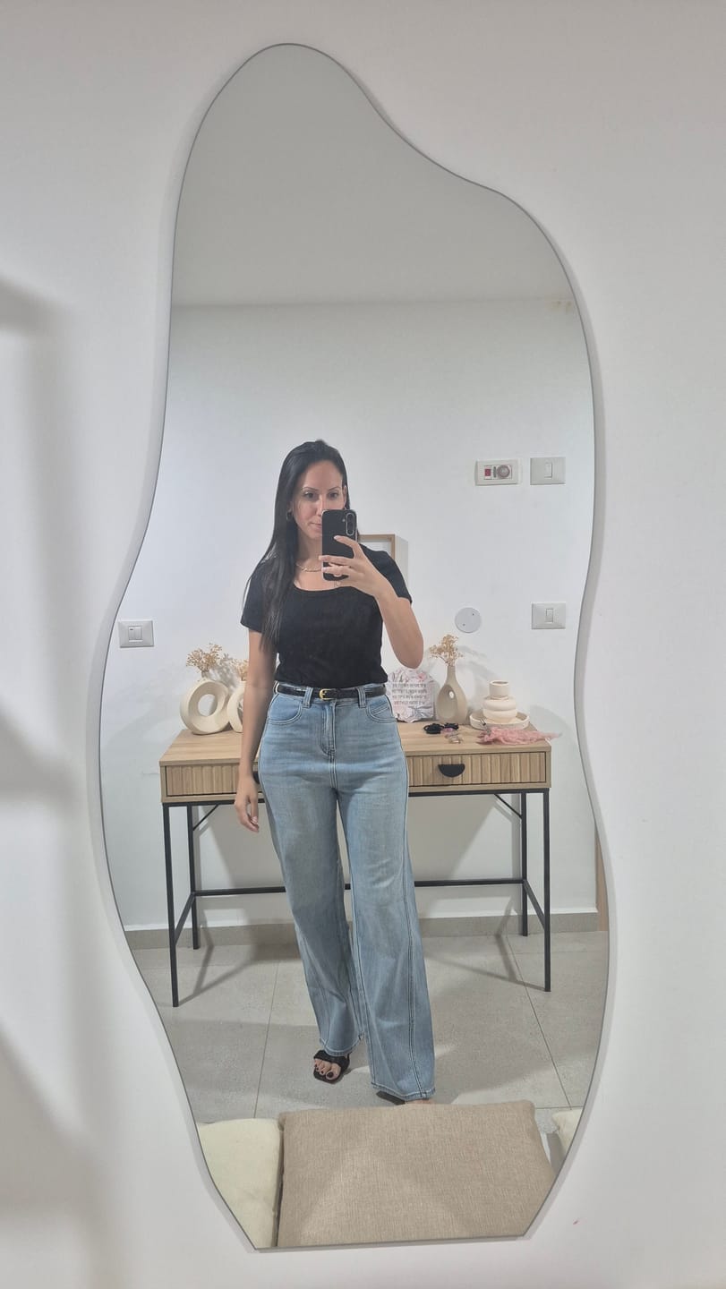Customer photo review of חולצת עמנואל שחורה