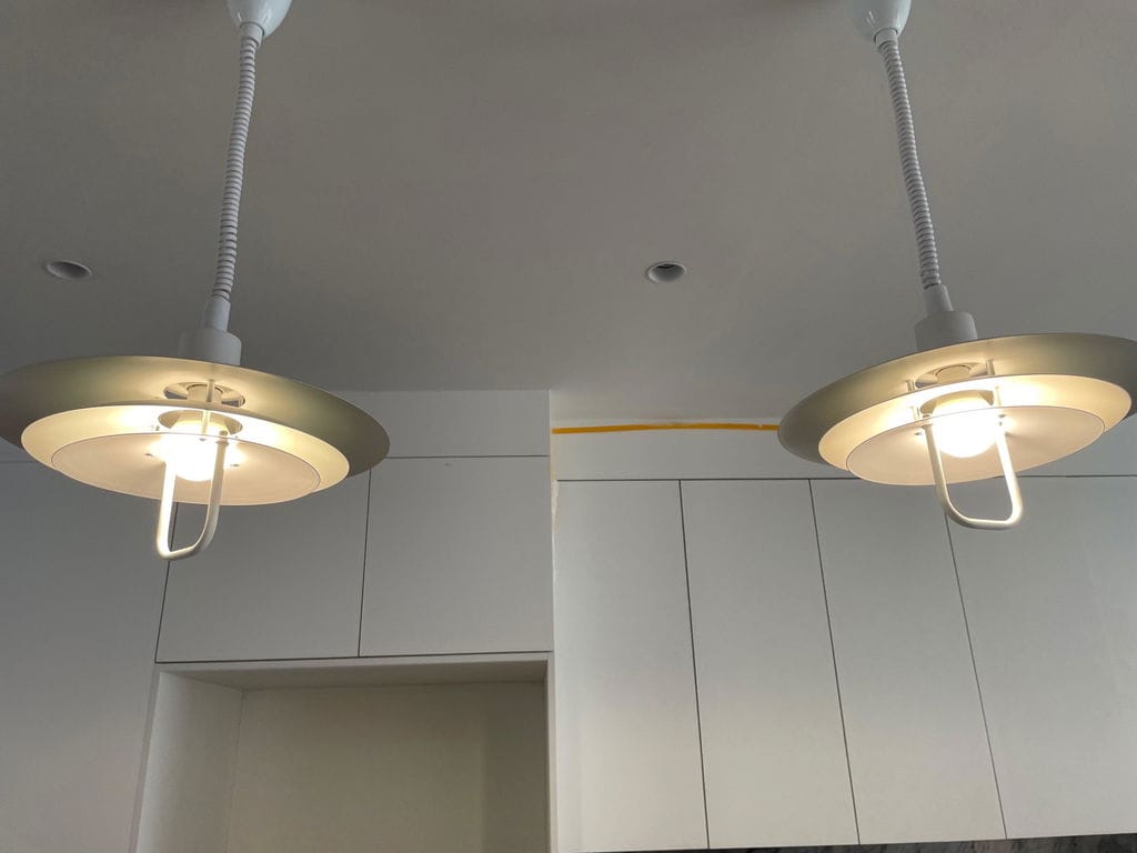 Customer photo review of Modern Pendant Light, Aluminium Concentric Screens, 50 cm
