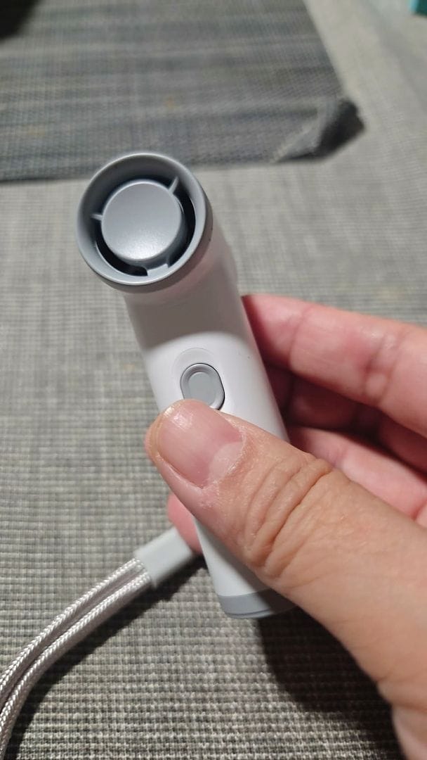 Customer photo review of NEF Nano - Palm-Sized High-Speed Handheld Fan