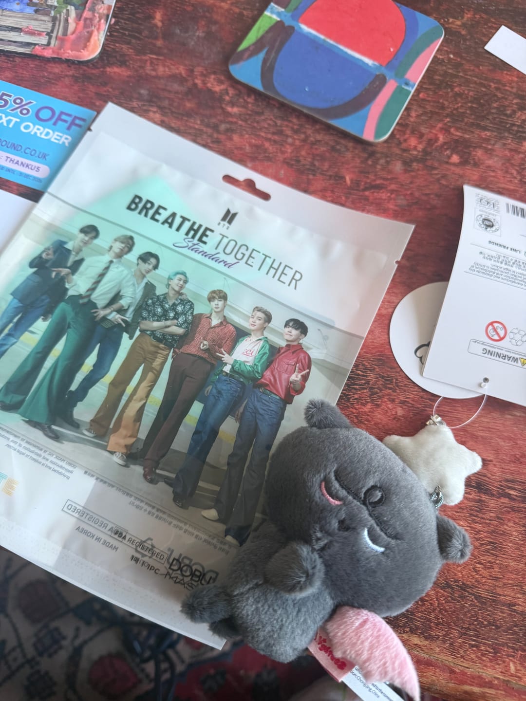 Customer photo review of [PRE-ORDER] ATEEZ - [MIGHTEEZ ROCK THE STAGE] PLUSH CHARM