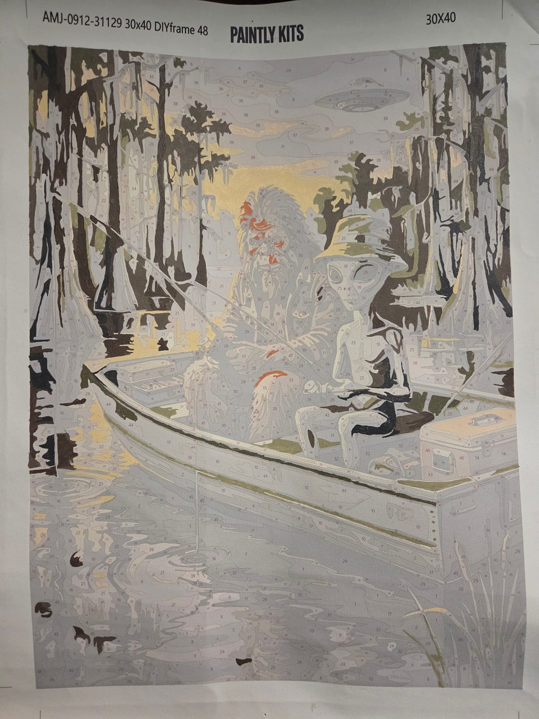 Customer photo review of Design Your Own Paint by Number with AI