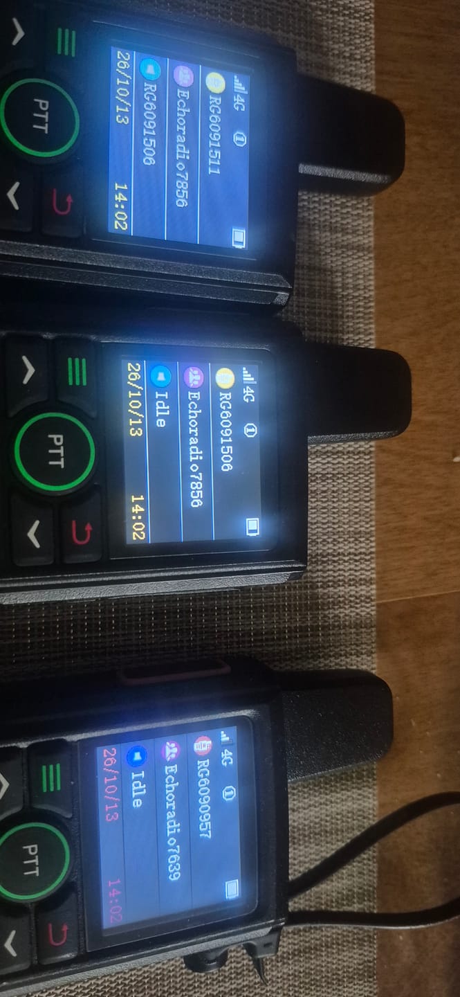 Customer photo review of Echo Radios PTT Walkie-Talkie