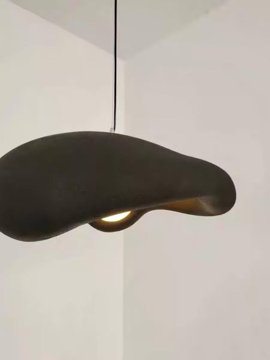 Customer photo review of Wabi Sabi Pendant Light, Polystyrene and Metal, 60 cm Wide