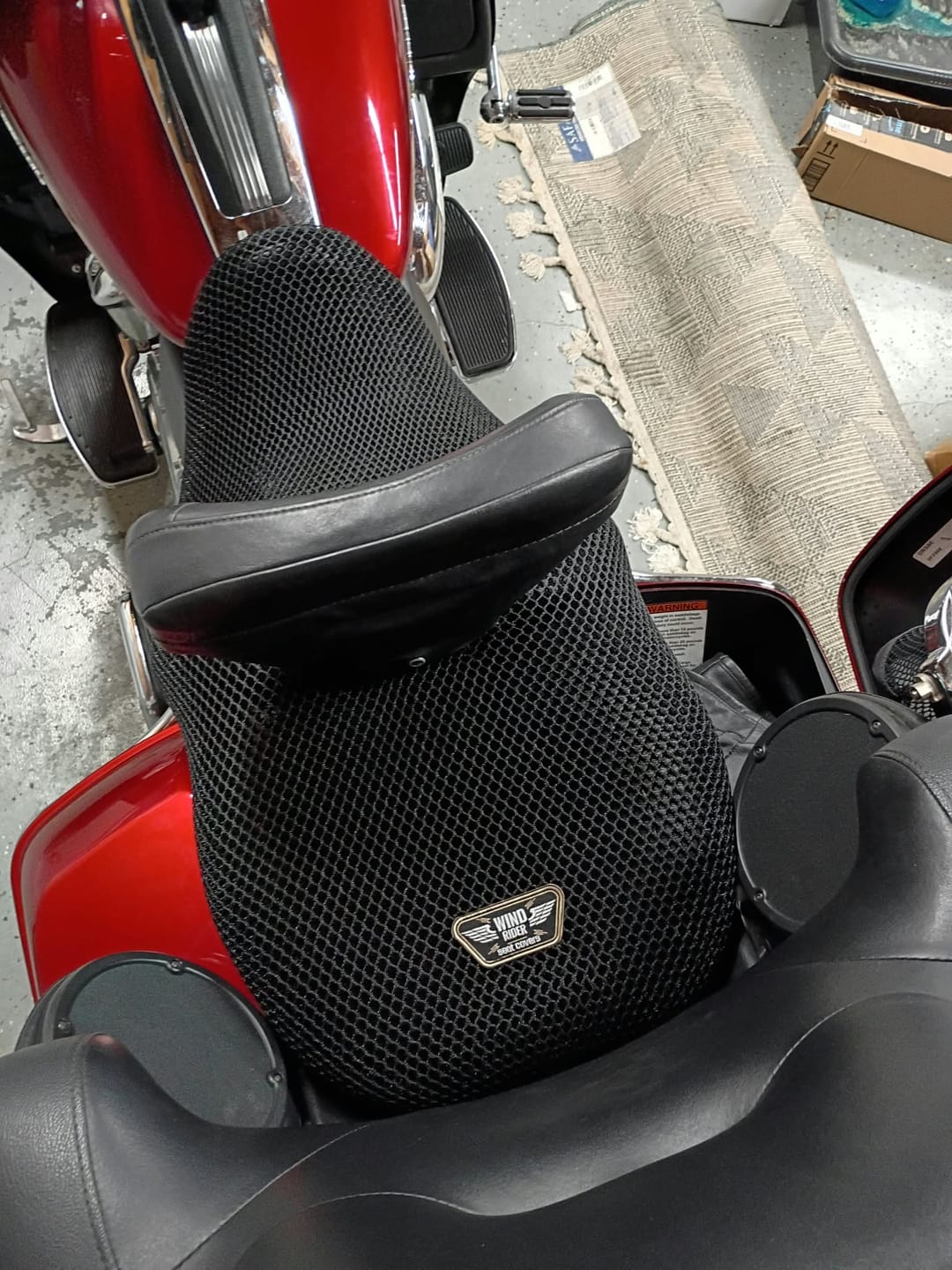 Customer photo review of Wind Rider Seat Cover