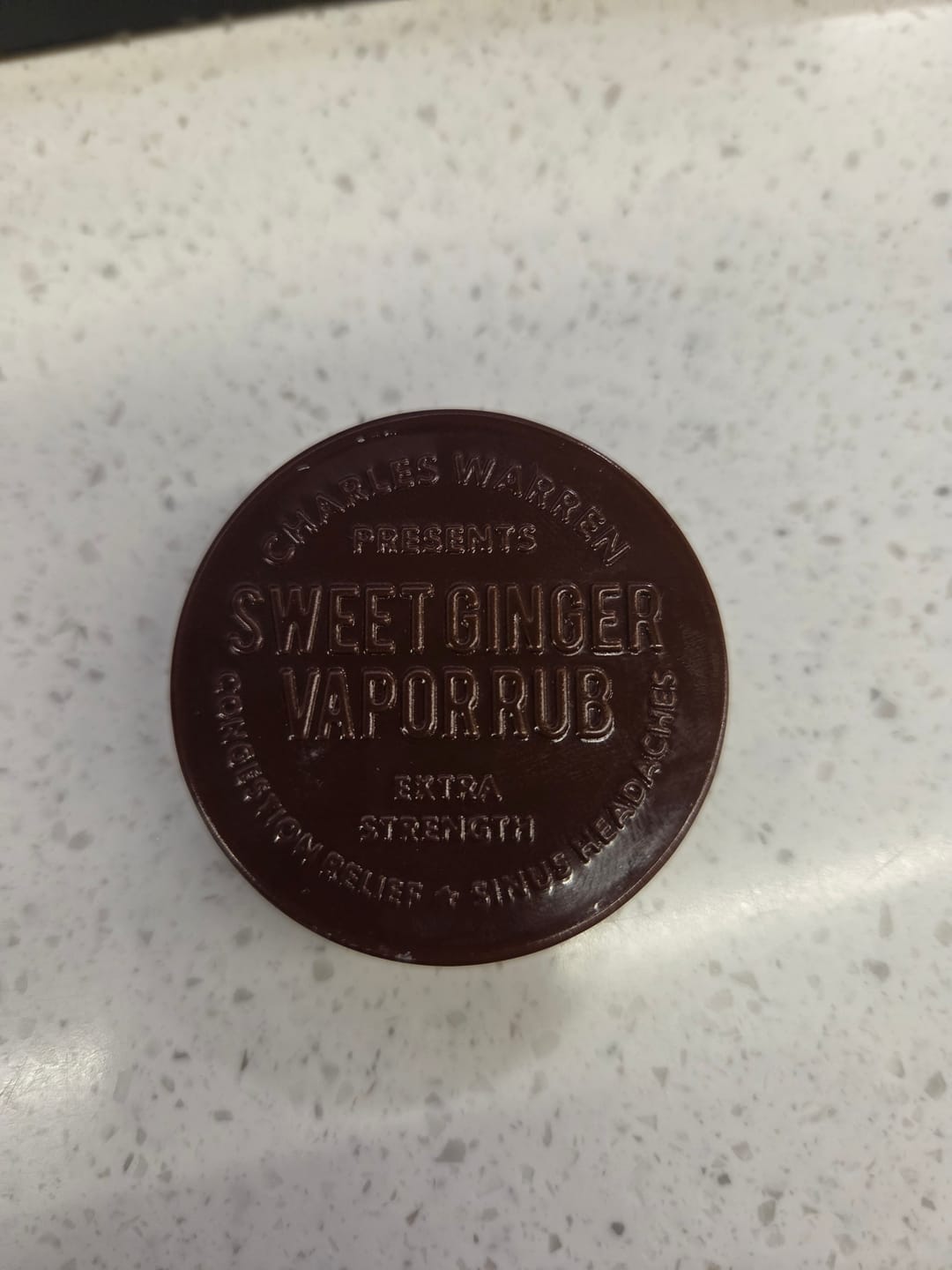 Customer photo review of Extra Strength Sweet Ginger Vapor Rub [Compact]