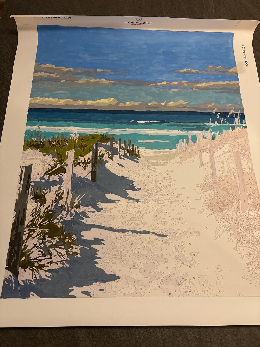 Customer photo review of Malen nach Zahlen - Strandweg