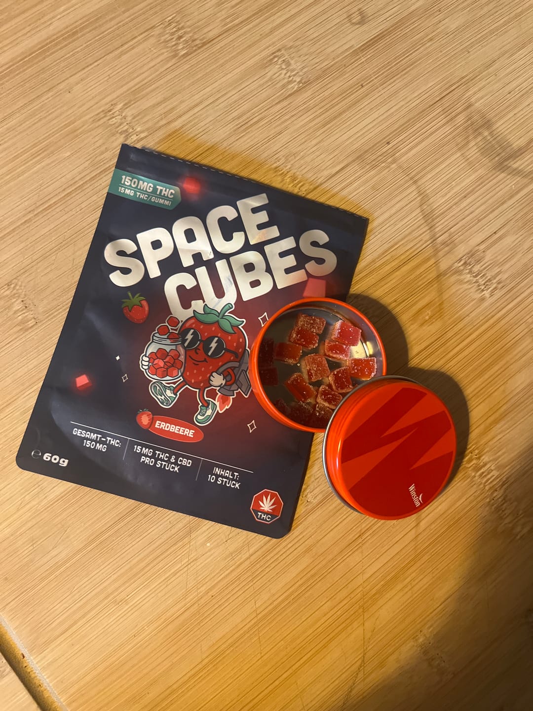 Customer photo review of THC Space Cubes 750mg