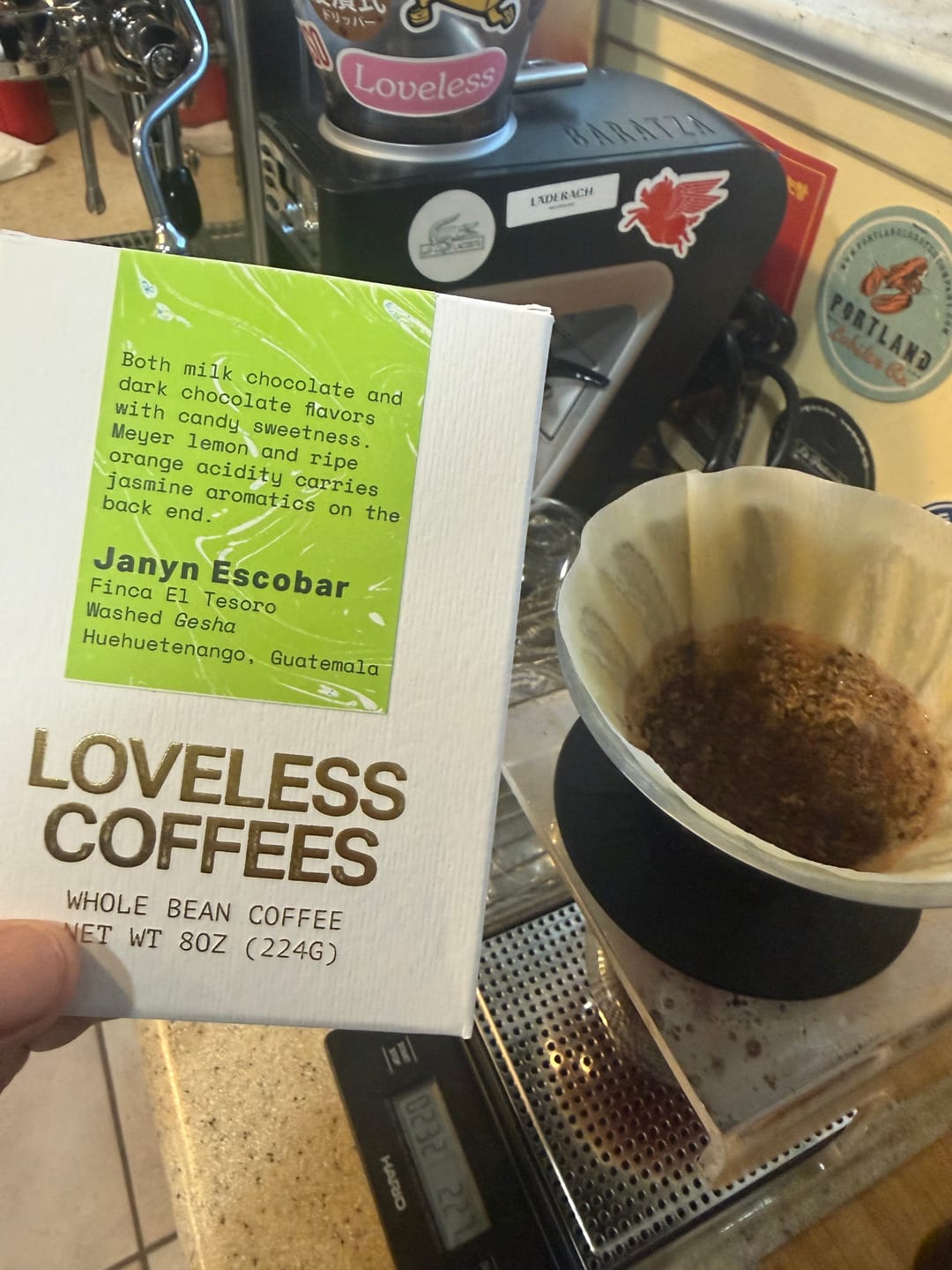Customer photo review of Janyn Escobar - Washed Gesha - Huehuetenango, Guatemala
