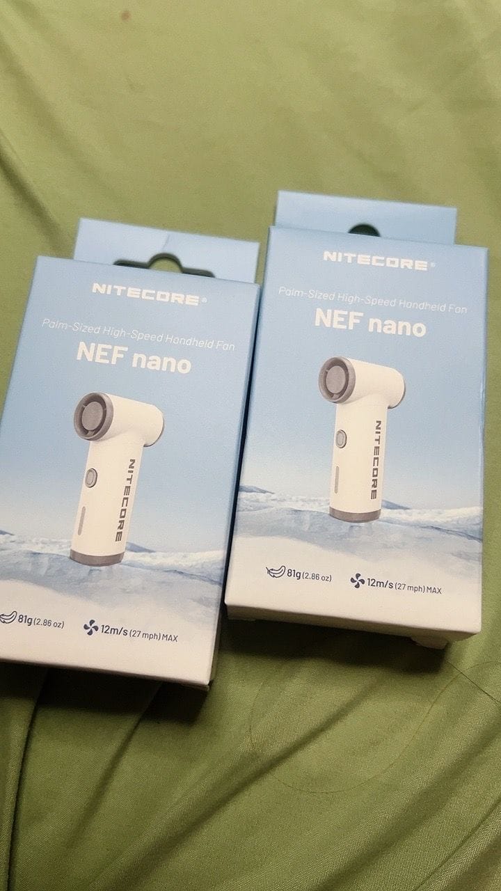 Customer photo review of NEF Nano - Palm-Sized High-Speed Handheld Fan