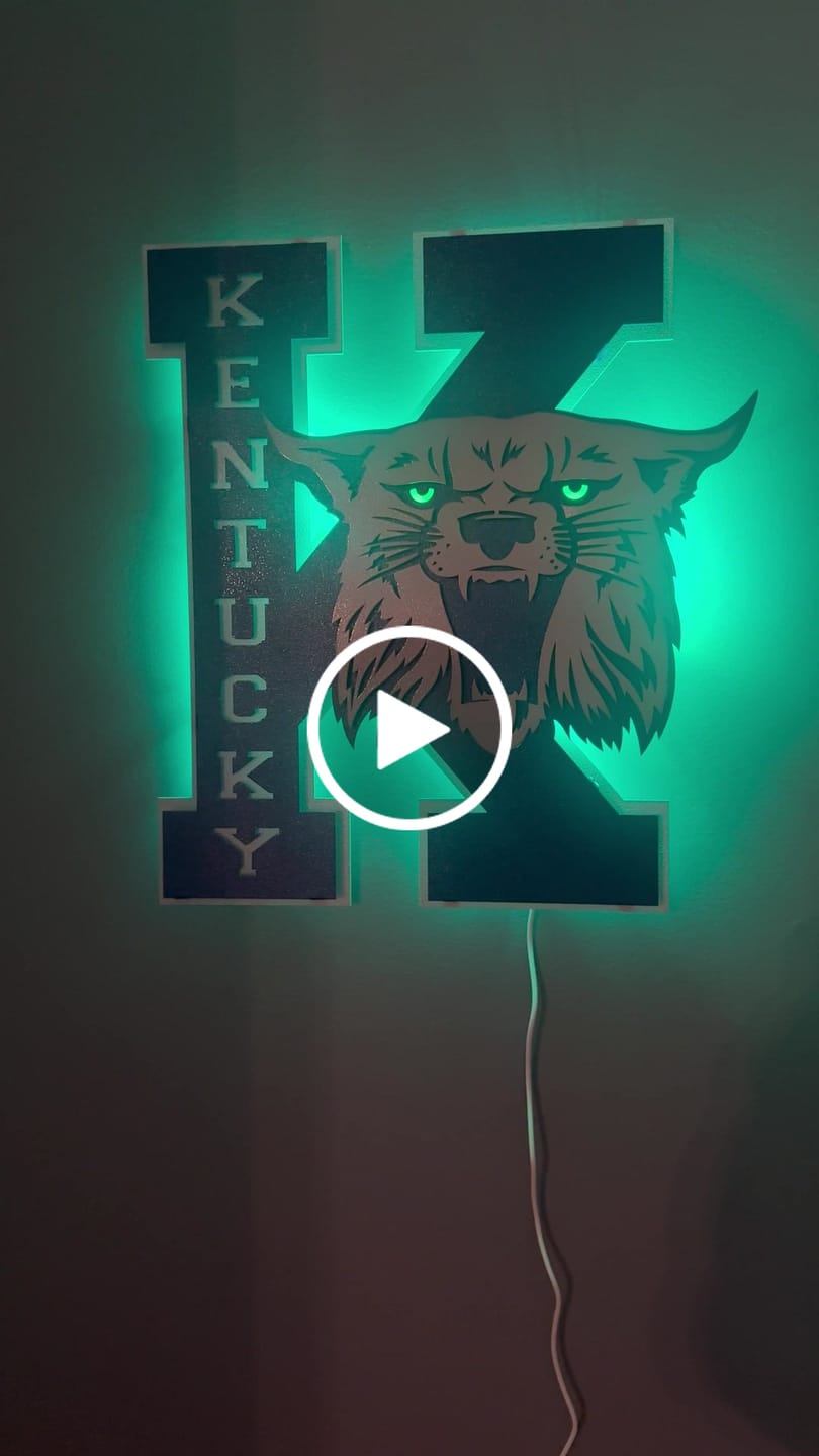 Customer video review of Kentucky Wildcats OUT of the VAULT, Vintage 70's Power K 3D Metal Wall Art