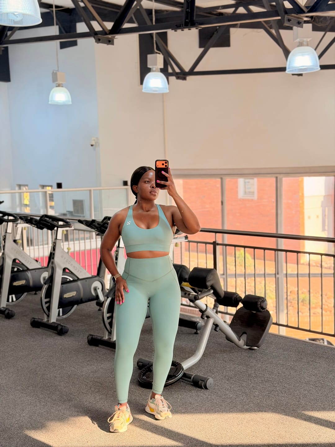 Customer photo review of High-Rise Pockets Shorts