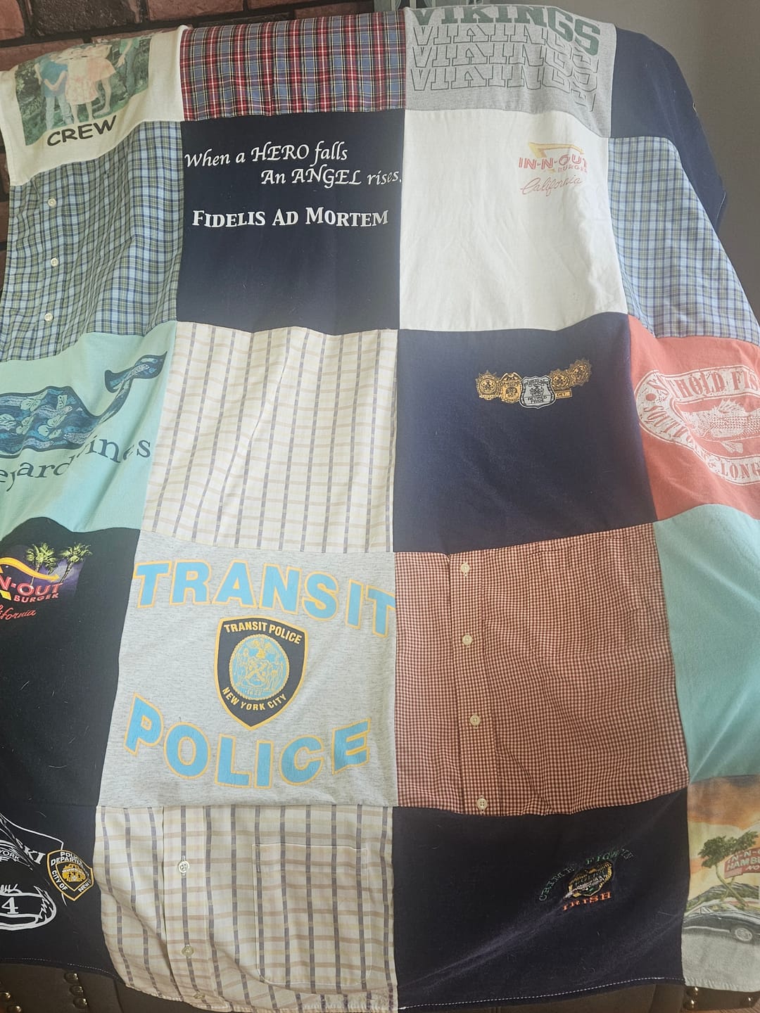 Customer photo review of Project Repat T-Shirt Quilt