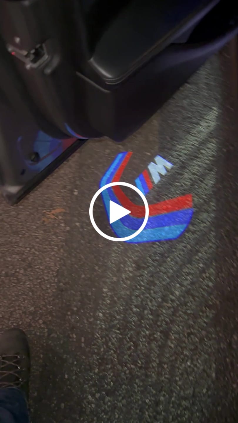Customer video review of BMW LED DOOR LIGHTS