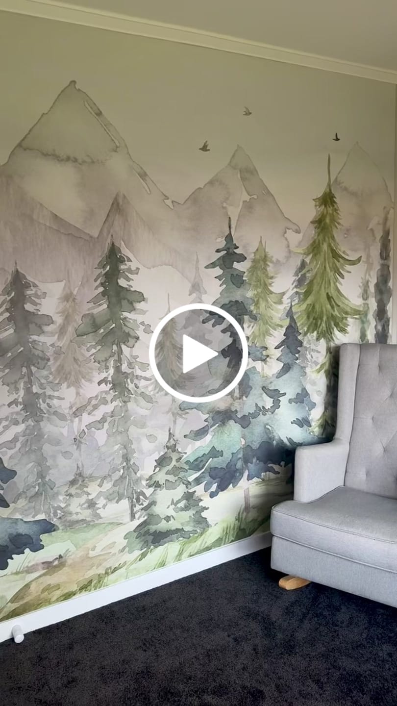 Customer video review of Forest Wallpaper Mural
