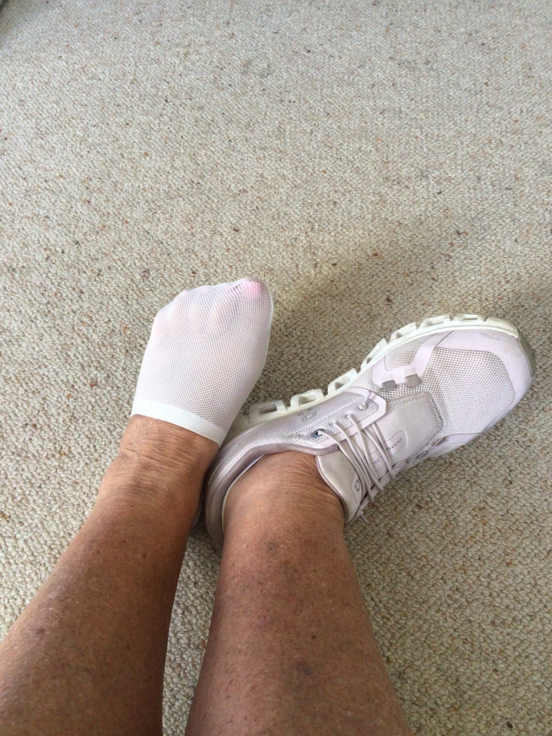 Customer photo review of 3 Pack Invisible Socks