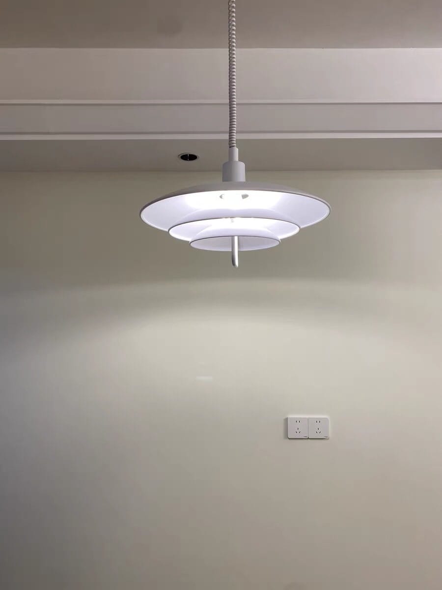 Customer photo review of Modern Pendant Light, Aluminium Concentric Screens, 50 cm