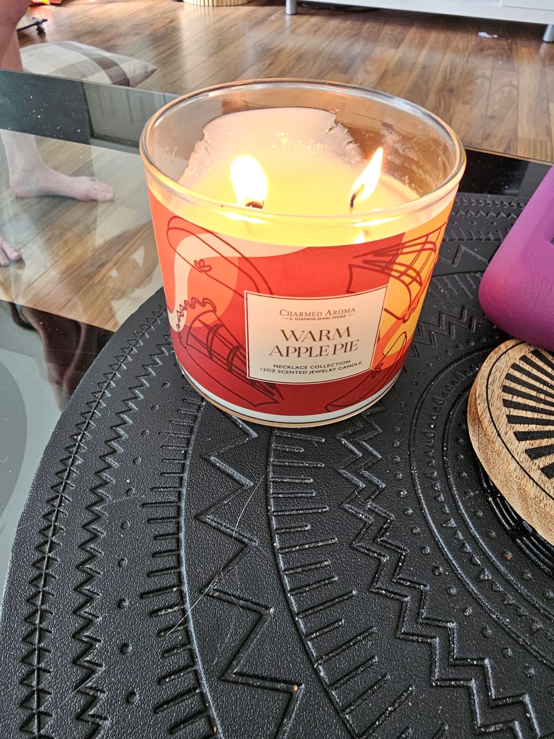 Customer photo review of Warm Apple Pie Candle - Necklace Collection