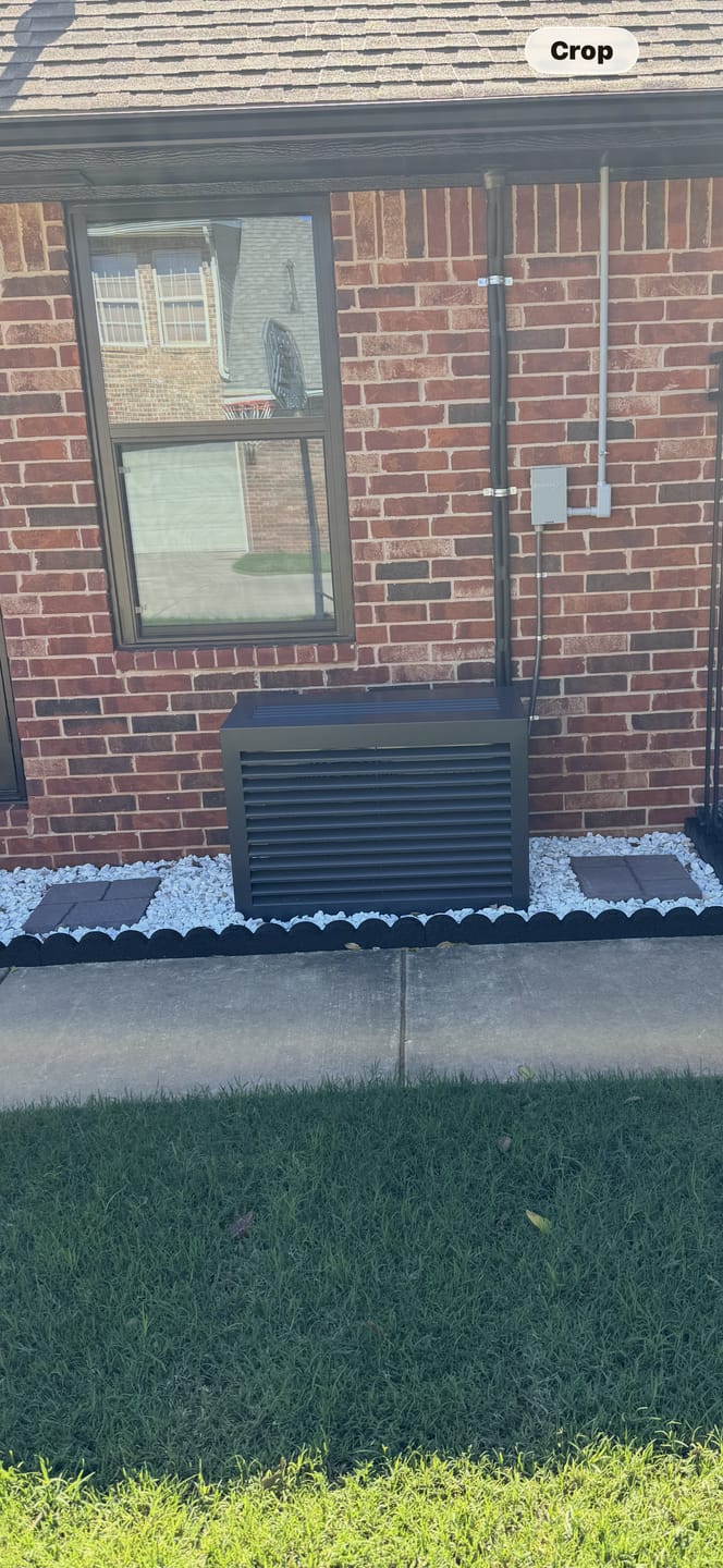 Customer photo review of Mini-Split AC Cover - Black