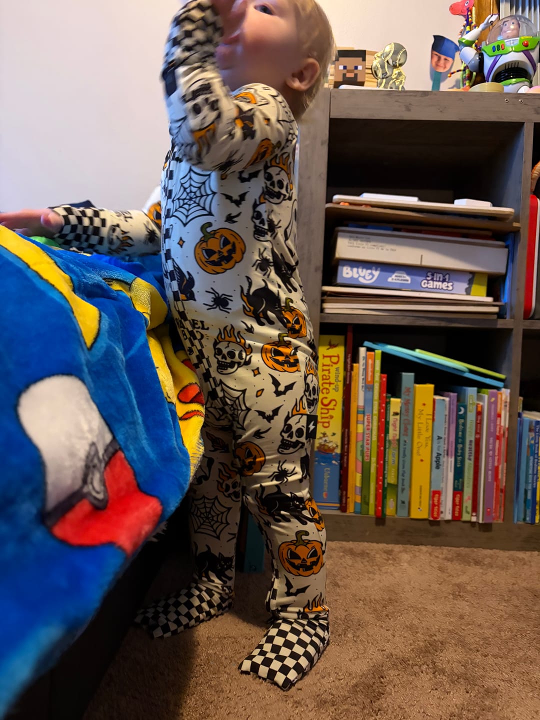 Customer photo review of Bamboo Zippy Sleeper in Halloweentown