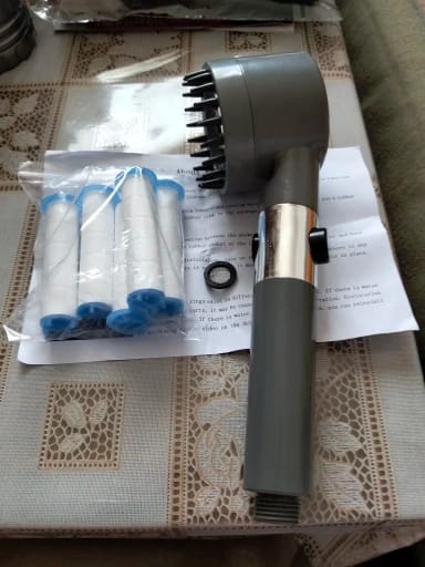 Customer photo review of Shower Filter Four Modes Bathroom Accessories Head Massage Showerhead Replete for Shower Heads Knobs Showers Parts Fixture Home