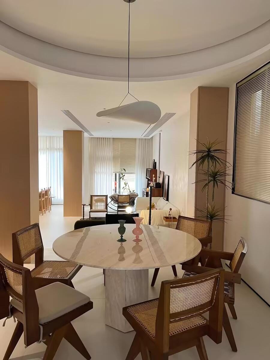 Customer photo review of Silk Pendant Light, White Shade, Integrated LED, 60 to 100 cm