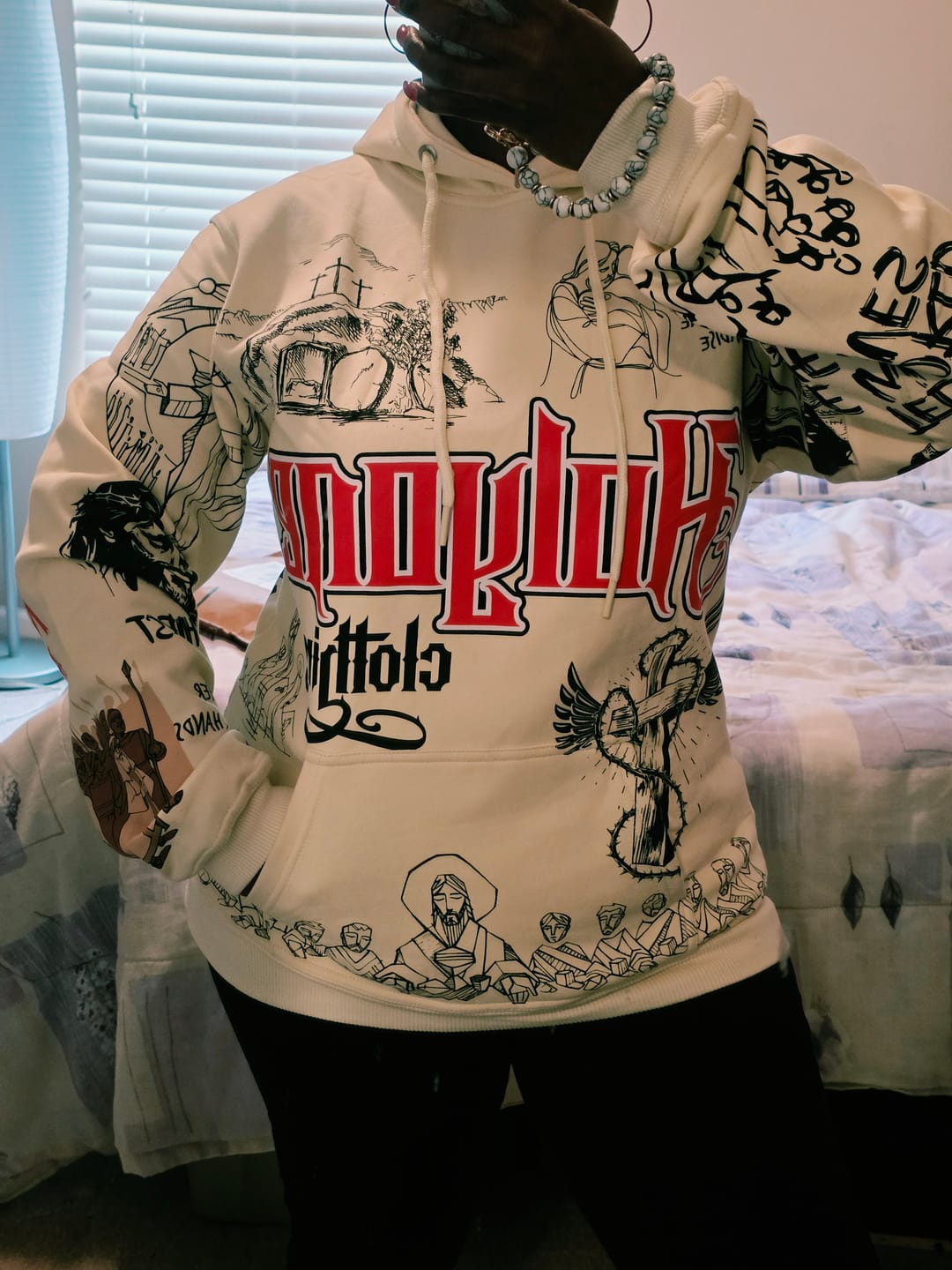 Customer photo review of King James Version Bible Story  Hoodie