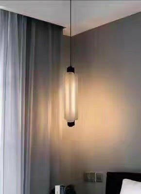 Customer photo review of Frosted Cylinder Pendant Light, Acrylic, Integrated LED