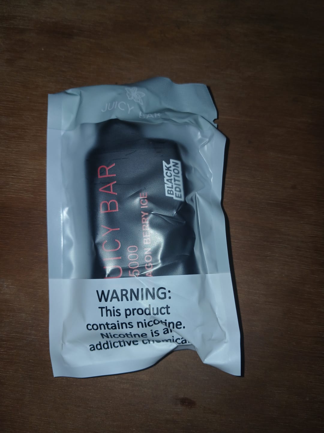Customer photo review of Juicy Bar JB5000 Black Edition 5000 Puffs