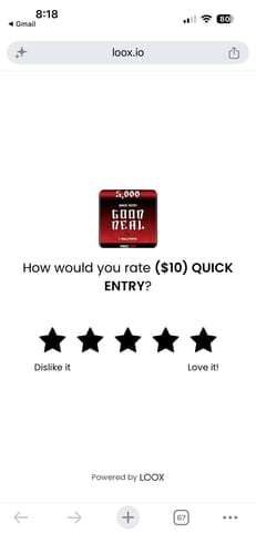 Customer photo review of ($10) QUICK ENTRY