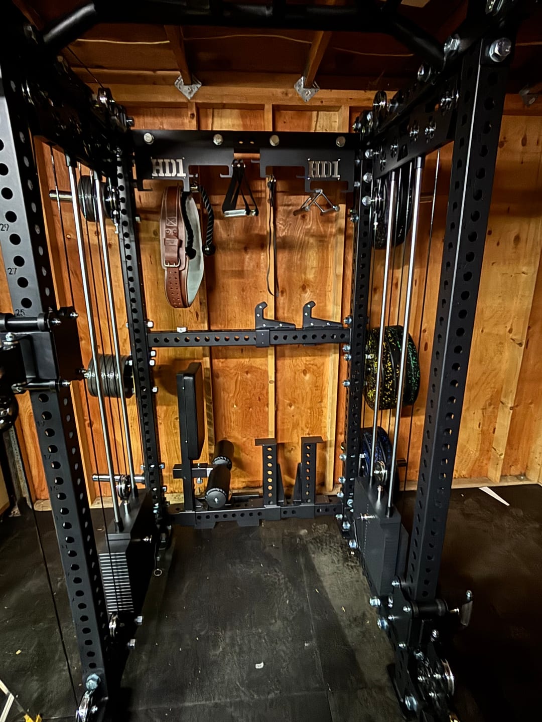 Customer photo review of HD1 Squat Rack Functional Trainer
