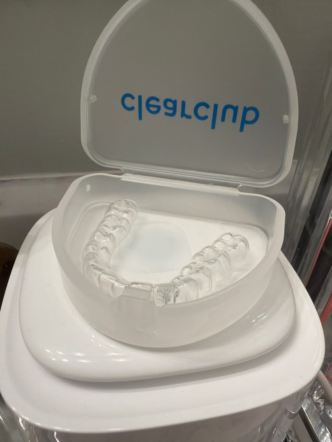 Customer photo review of Clear Custom Night Guard