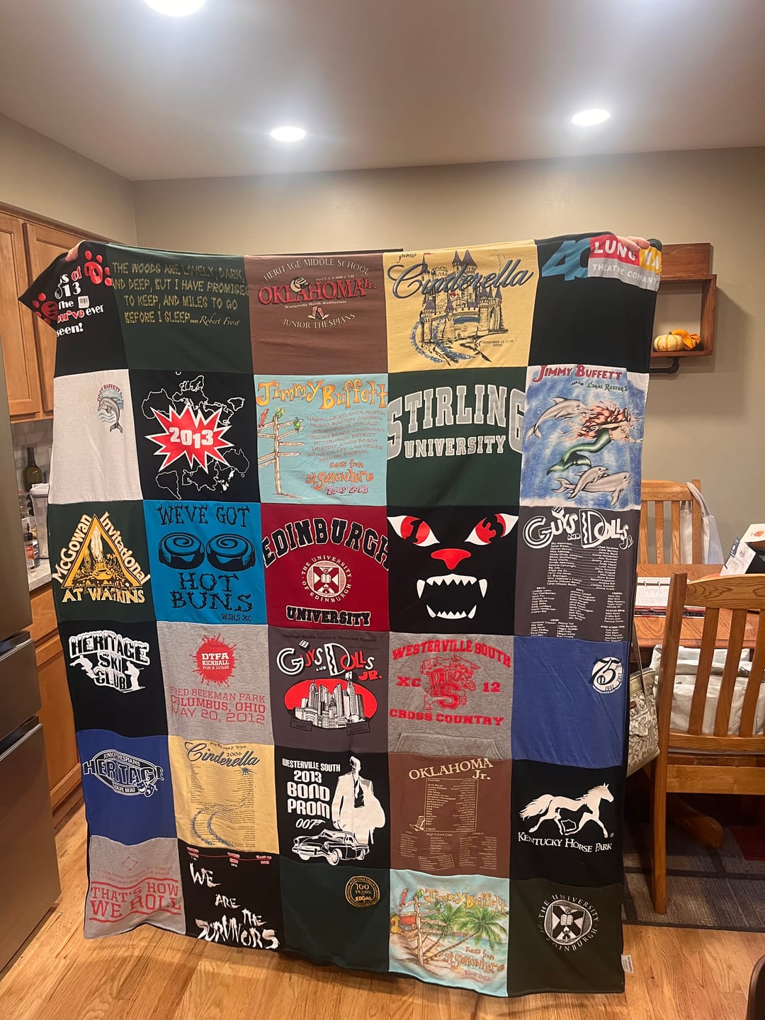 Customer photo review of Project Repat T-Shirt Quilt
