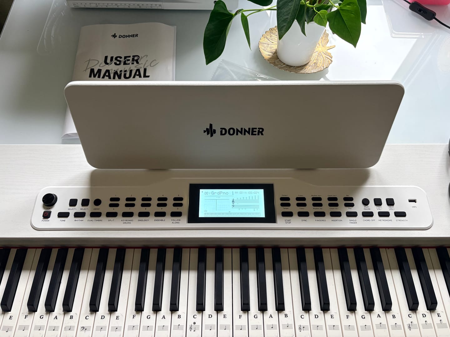 Customer photo review of Donner DDP-95 lesté Piano numérique