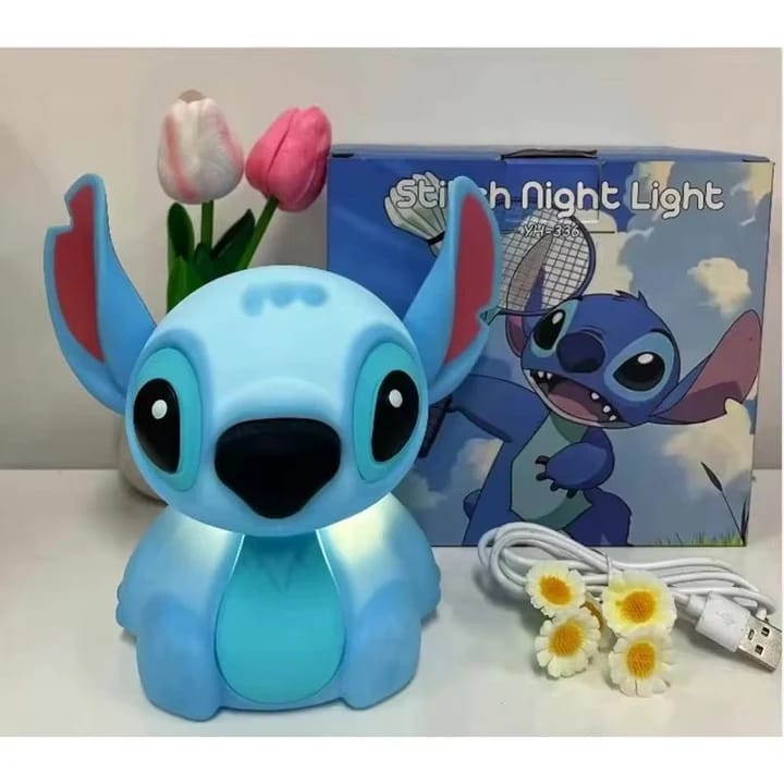 Customer photo review of Lámpara LED recargable de Stitch