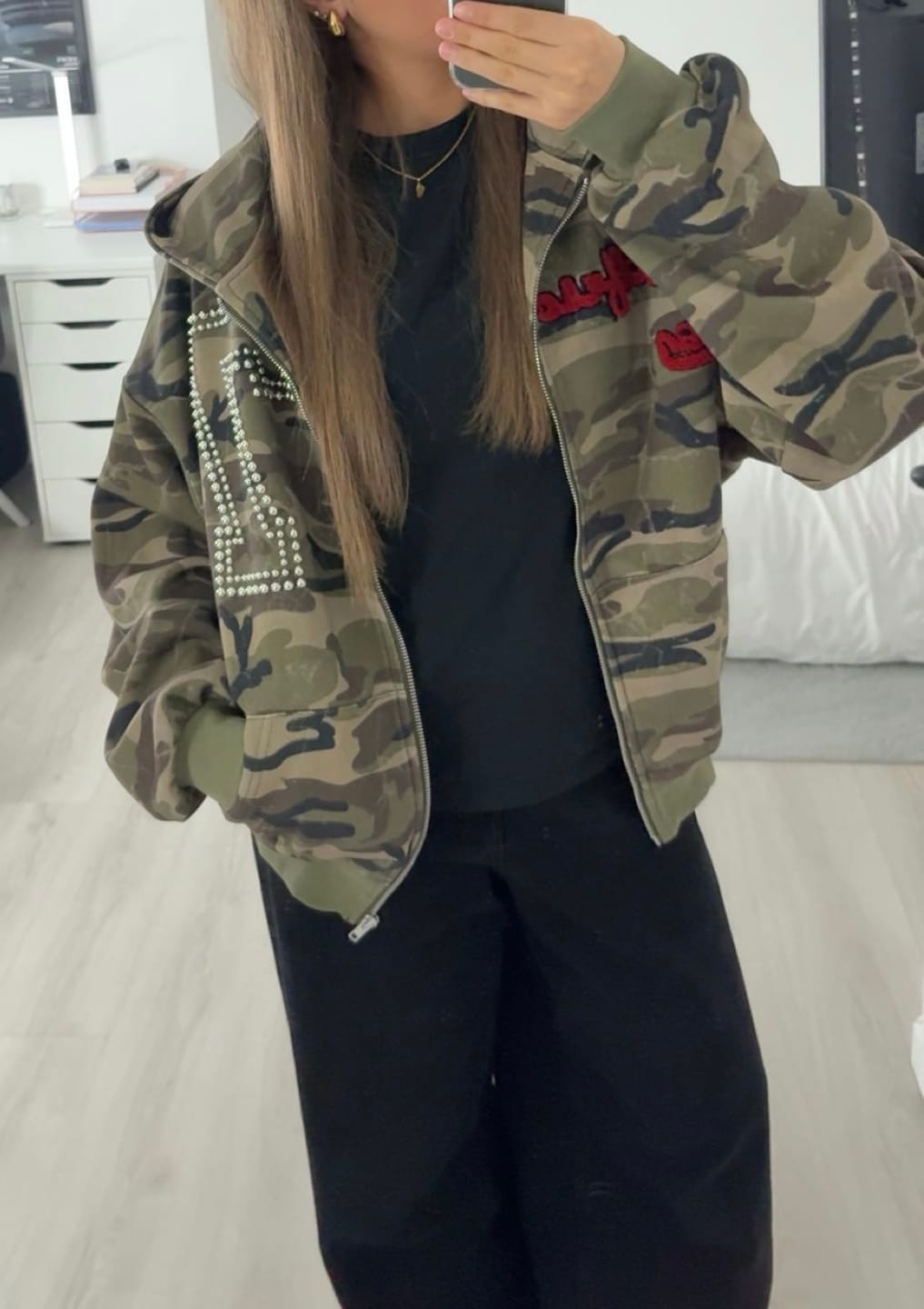 Customer photo review of Aelfric Eden Camo Zip Up Hoodie