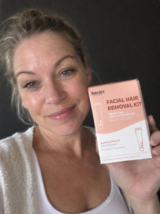Customer photo review of Facial Hair Removal Kit