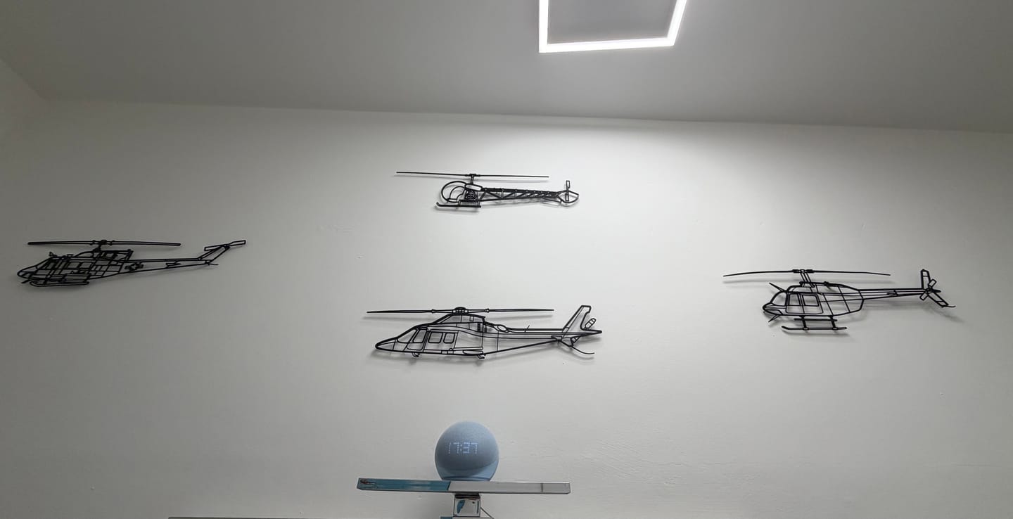 Customer photo review of A109S Silhouette Metal Wall Art