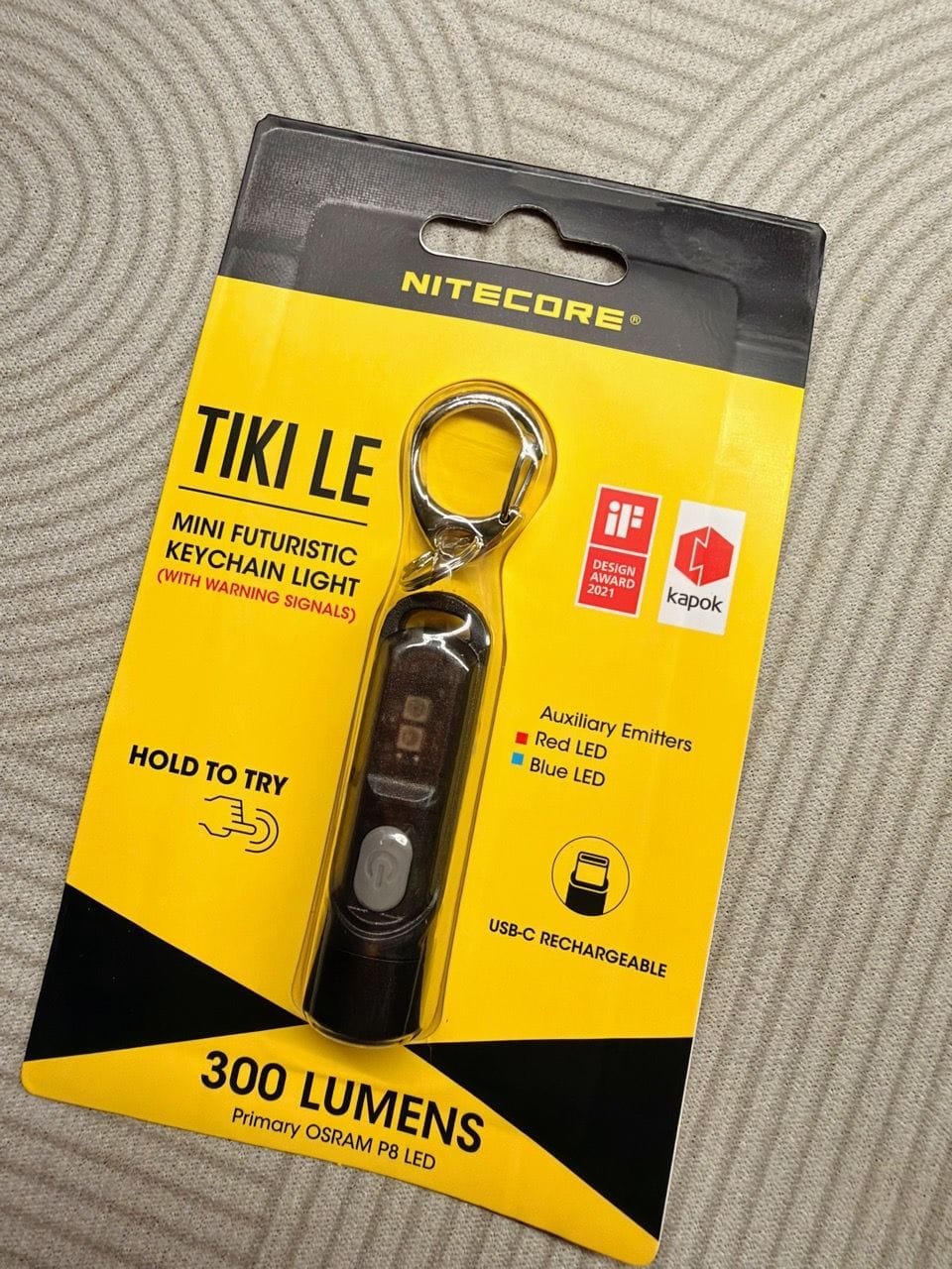 Customer photo review of TIKI (BLUE Glow In The Dark) - 300 lumens