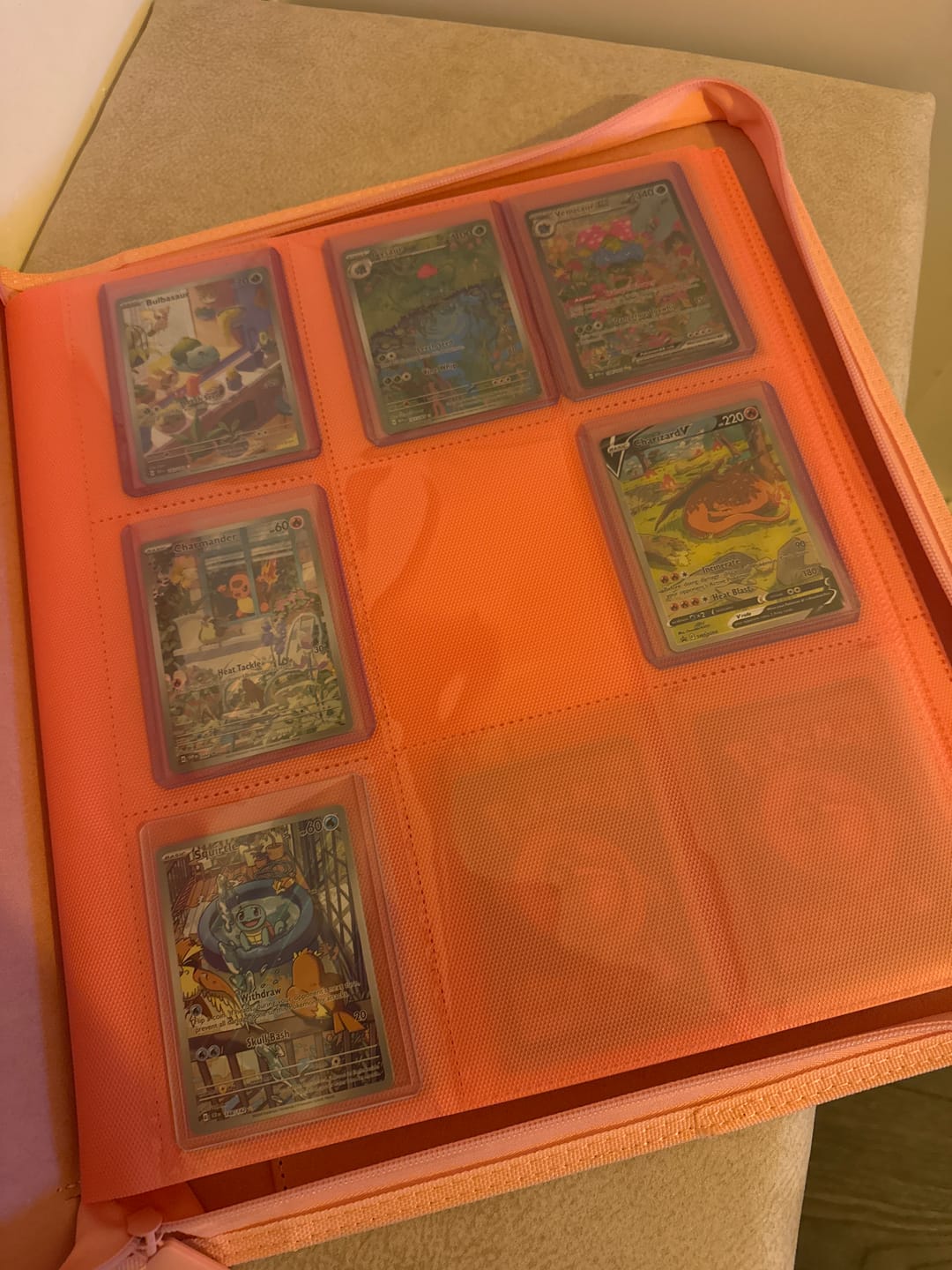 Customer photo review of Cherry Blossom - Toploader Trading Card Binder