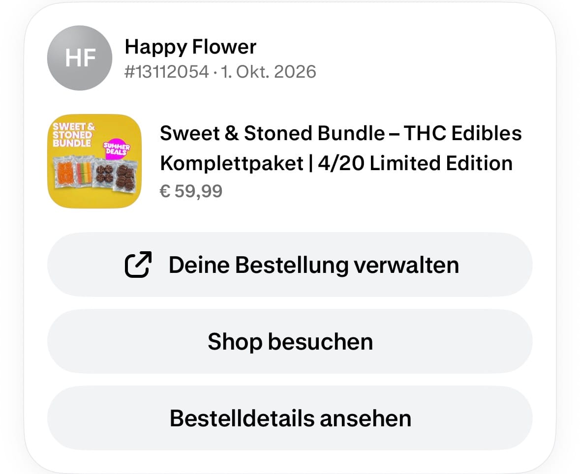 Customer photo review of Sweet & Stoned Bundle – THC Edibles Komplettpaket | 4/20 Limited Edition