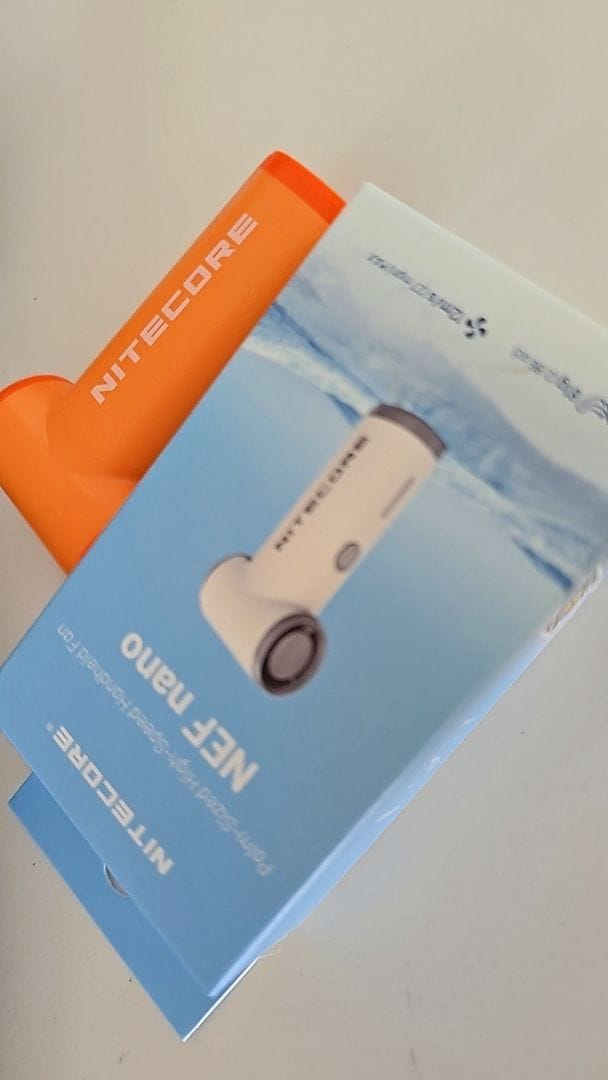 Customer photo review of NEF Nano - Palm-Sized High-Speed Handheld Fan