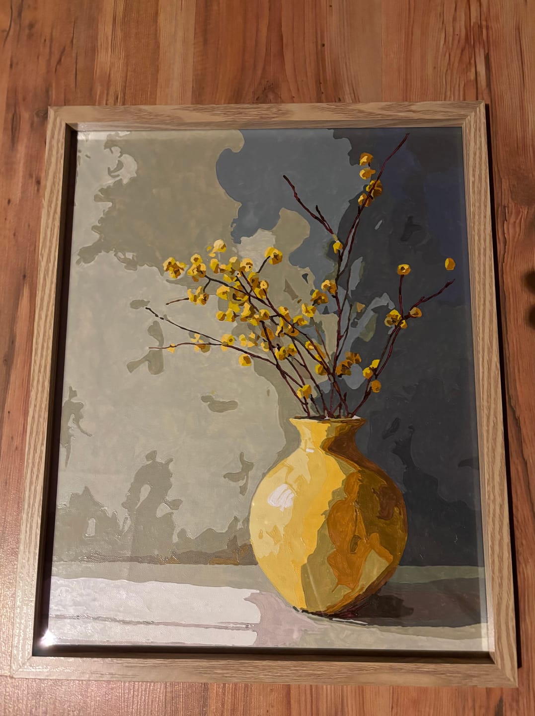 Customer photo review of Malen nach Zahlen - Goldene Vase