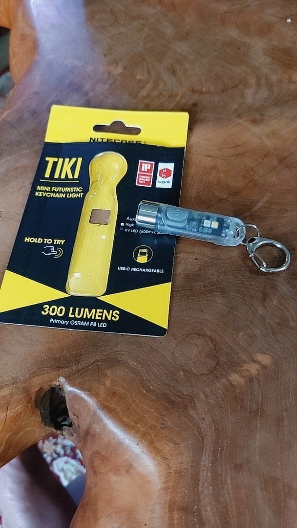 Customer photo review of TIKI (BLUE Glow In The Dark) - 300 lumens