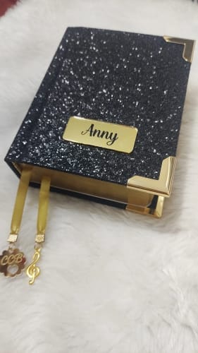 Customer photo review of Shine Glitter 0,8mm com Fundo Spun