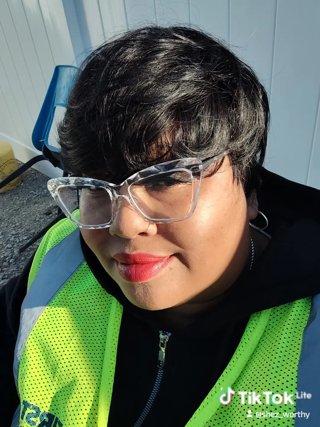 Customer photo review of Sensationnel Empire 100% Human Hair Full Cap Wig - RAMONA