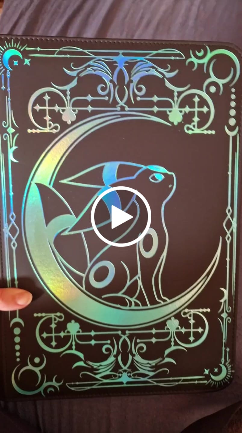Customer video review of Lunar Shadow Shiny 9-Pocket Trading Card Binder