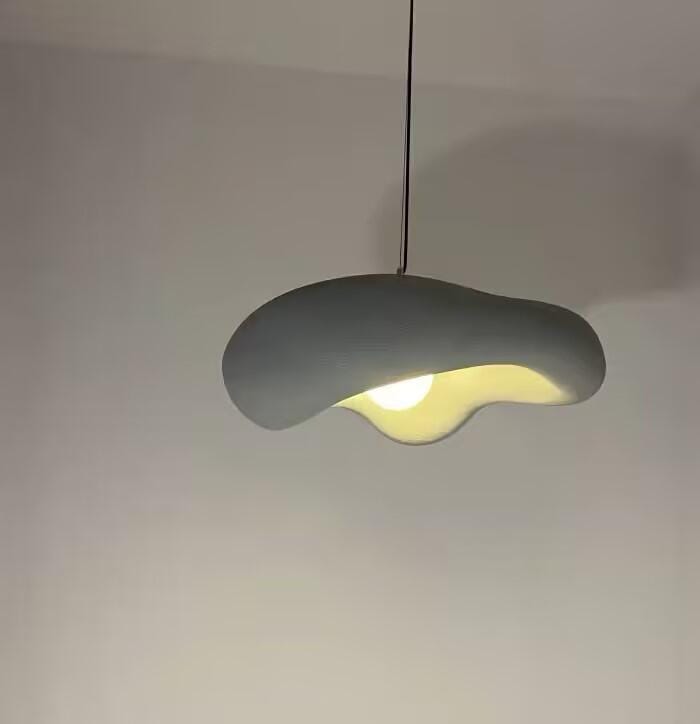 Customer photo review of Wabi Sabi Pendant Light, Polystyrene and Metal, 60 cm Wide