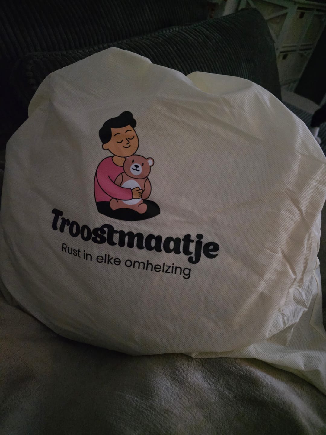 Customer photo review of Troostmaatje Verzwaringskussen Hart 3,6 kg - Teddystof