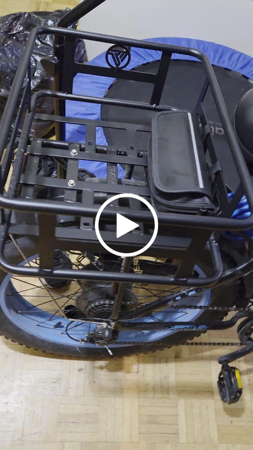 Customer video review of Rear Basket for All Electric Bike