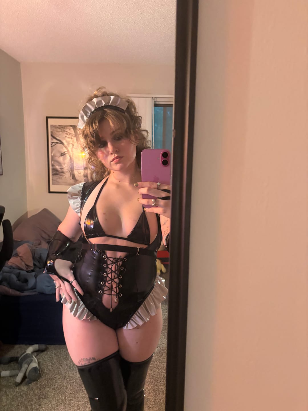 Customer photo review of Cosplay Bar Maiden Maid Lingerie KO19 (5-Piece Set)